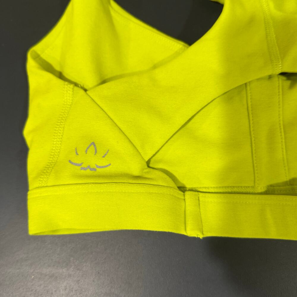 Women's Beyond Yoga Spacedye On Center Bra Lime Citron Size small athleisure - Picture 6 of 8